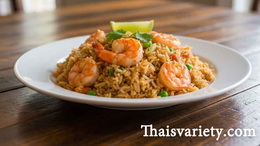 เมนูข้าวผัดกุ้งตามสั่งทำเองที่บ้านง่ายๆ อร่อยเหมือนร้าน